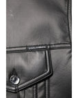 Dolce & Gabbana Black Polyester Button Down Biker Jacket