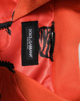 Dolce & Gabbana Orange DG Heart Full Zip Men Bomber Jacket