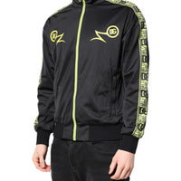 Dolce & Gabbana Black Logo Turtleneck Zip Bomber Jacket