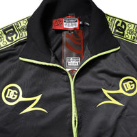 Dolce & Gabbana Black Logo Turtleneck Zip Bomber Jacket