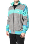 Dolce & Gabbana Multicolor Plaid Full Zip Windbreaker Jacket