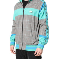 Dolce & Gabbana Multicolor Plaid Full Zip Windbreaker Jacket