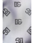 Dolce & Gabbana Gray Logo Monogram Full Zip Bomber Jacket