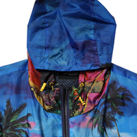 Dolce & Gabbana Multicolor Print Hooded Windbreaker Jacket