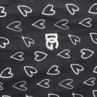 Dolce & Gabbana Black Heart Print Hooded Windbreaker Jacket