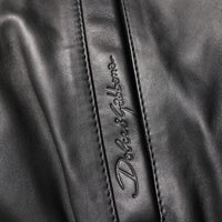Dolce & Gabbana Black Lambskin Leather Full Zip Biker Jacket