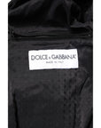 Dolce & Gabbana Black Lambskin Leather Full Zip Biker Jacket