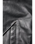 Dolce & Gabbana Black Lambskin Leather Full Zip Biker Jacket