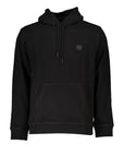 Hugo Boss Black Cotton Men Hooded Sweater