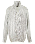 Balmain Brown Wool Men Turtleneck Sweater