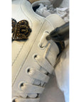 Dolce & Gabbana White Crown Patch Portofino Sneakers Shoes