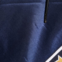 Dolce & Gabbana Blue Nylon Logo Patch Men Bomber Sweater