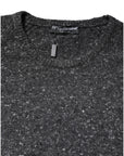 Dolce & Gabbana Gray Wool Knitted Round Neck Pullover Sweater