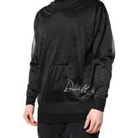 Dolce & Gabbana Black Logo Knitted Crewneck Pullover Sweater