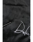 Dolce & Gabbana Black Logo Knitted Crewneck Pullover Sweater