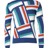 Dolce & Gabbana Multicolor Cashmere Knit Pullover Sweater