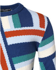 Dolce & Gabbana Multicolor Cashmere Knit Pullover Sweater