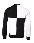 Dolce & Gabbana Black White Knit Logo Print Pullover Sweater