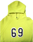 Dolce & Gabbana Green 69 Knit Hooded Men Pullover Sweater