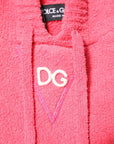 Dolce & Gabbana Red Cotton Knit Hooded Men Pullover Sweater