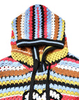 Dolce & Gabbana Multicolor Cotton Hooded Pullover Sweater