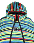 Dolce & Gabbana Multicolor Cotton Hooded Pullover Sweater