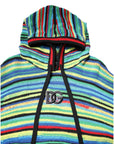 Dolce & Gabbana Multicolor Cotton Hooded Pullover Sweater