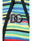 Dolce & Gabbana Multicolor Cotton Hooded Pullover Sweater