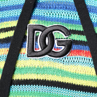 Dolce & Gabbana Multicolor Cotton Hooded Pullover Sweater