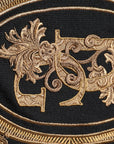 Dolce & Gabbana Black Logo Embroidery Knit Pullover Sweater