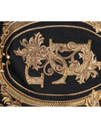 Dolce & Gabbana Black Logo Embroidery Knit Pullover Sweater