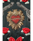 Dolce & Gabbana Black Sequined Embellished Pullover Sweater