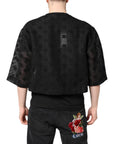 Dolce & Gabbana Black See Through Logo Short Sleeves T-shirt