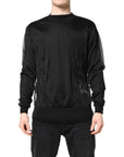 Dolce & Gabbana Black Logo Knitted Crewneck Pullover Sweater