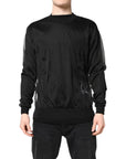 Dolce & Gabbana Black Logo Knitted Crewneck Pullover Sweater