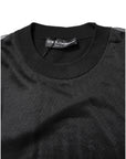 Dolce & Gabbana Black Logo Knitted Crewneck Pullover Sweater