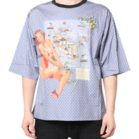 Dolce & Gabbana Light Blue Graphic Print Short Sleeve T-shirt