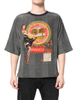 Dolce & Gabbana Black White Graphic Print Short Sleeve T-shirt