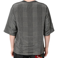 Dolce & Gabbana Black White Graphic Print Short Sleeve T-shirt