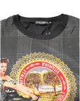 Dolce & Gabbana Black White Graphic Print Short Sleeve T-shirt