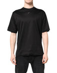 Dolce & Gabbana Black Graphic Print Back Short Sleeve T-shirt