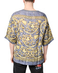 Dolce & Gabbana Multicolor Religious Print Round Neck T-shirt