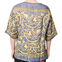 Dolce & Gabbana Multicolor Religious Print Round Neck T-shirt