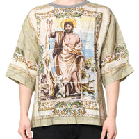 Dolce & Gabbana Religious Print Men Short Sleeves T-shirt