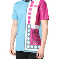 Dolce & Gabbana Multicolor Printed Logo Short Sleeve T-shirt