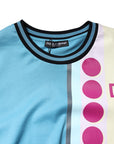 Dolce & Gabbana Multicolor Printed Logo Short Sleeve T-shirt