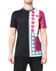 Dolce & Gabbana Multicolor Printed Logo Short Sleeve T-shirt