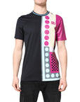 Dolce & Gabbana Multicolor Printed Logo Short Sleeve T-shirt