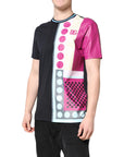 Dolce & Gabbana Multicolor Printed Logo Short Sleeve T-shirt