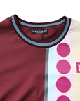 Dolce & Gabbana Multicolor Printed Logo Short Sleeve T-shirt